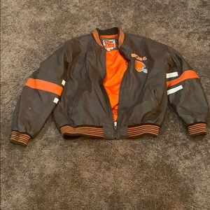 Vintage Cleveland Browns Leather Jacket